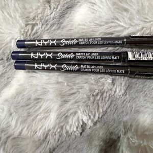 NYX Suede Matte Lip Liner Set in Deep Indigo